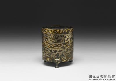 图片[2]-Zun wine vessel with cloud pattern and gold inlay, Han dynasty (206 BCE-220 CE)-China Archive